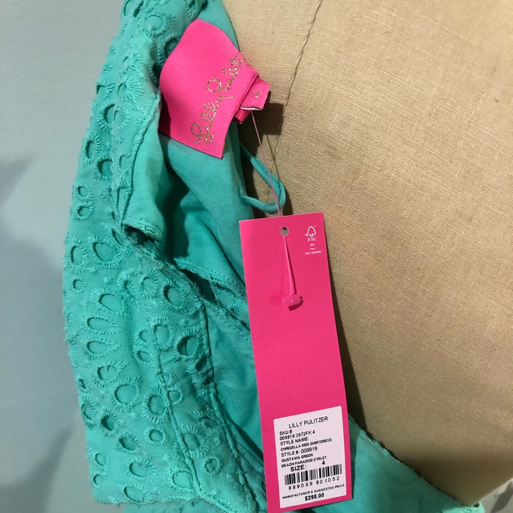 Lilly Pulitzer Chrisella Midi Shirtdress NWT - Picture 7 of 7